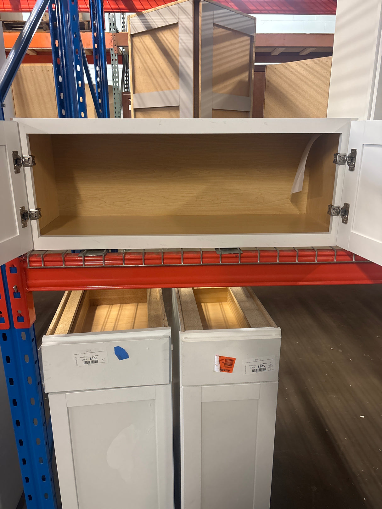 Westfield Feather White Shaker Stock Assembled Wall Kitchen Bridge Cabinet (36 in. W x 12 in. D x 14 in. H)