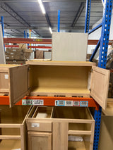 36 in. W x 12 in. D x 18 in. H Assembled Wall Bridge Kitchen Cabinet in Unfinished with Recessed Panel