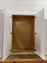 Hampton 21 in. W x 12 in. D x 42 in. H Assembled Wall Kitchen Cabinet in Satin White