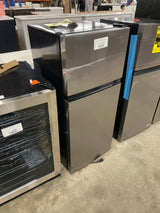 4.5 cu. ft. 2-Door Mini Refrigerator in Platinum Steel with Freezer