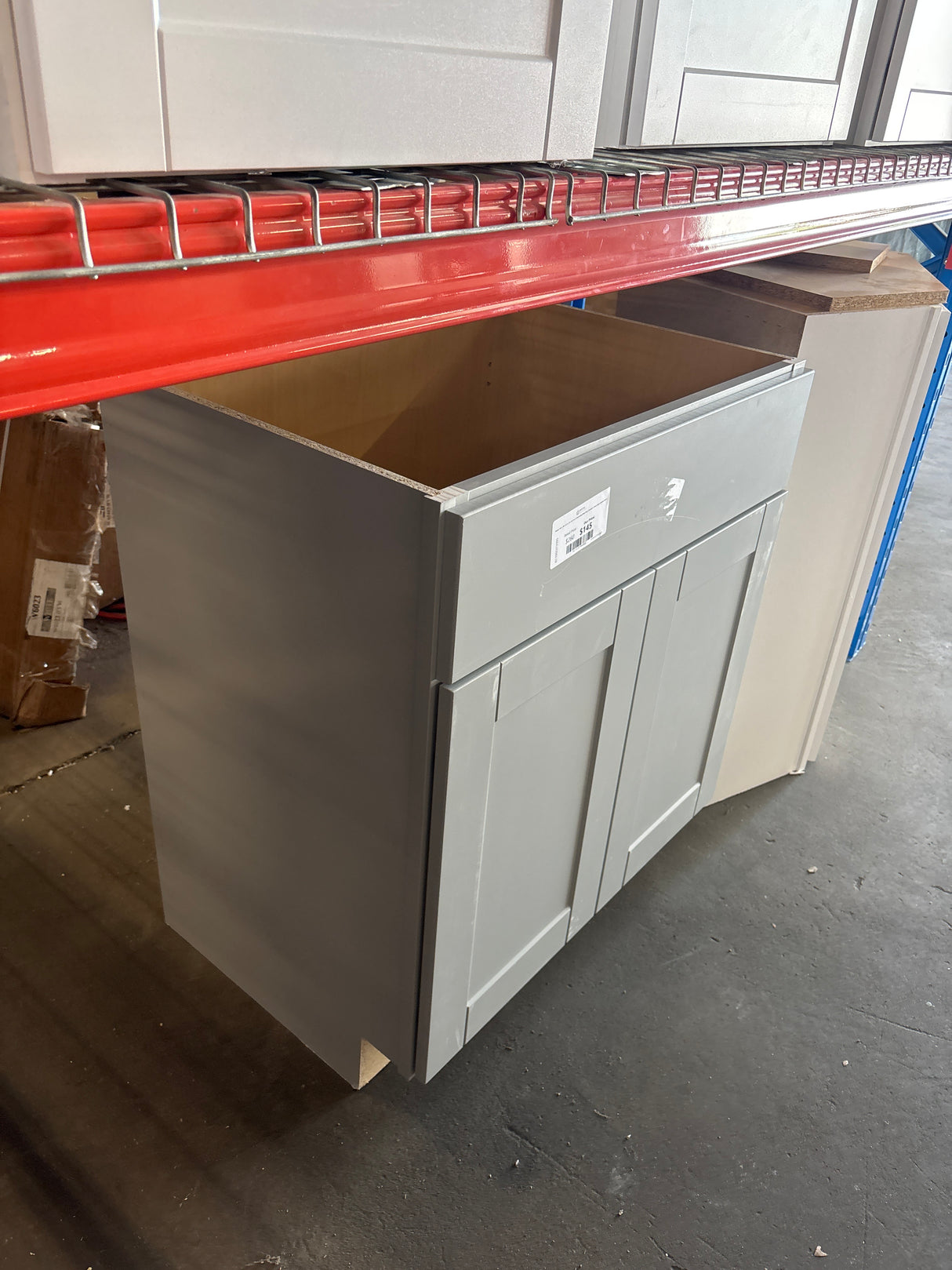 Shaker 30 in. W x 21 in. D x 34.5 in. H Assembled Bath Base Cabinet in Dove Gray without Shelf