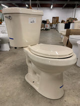 2-Piece 1.28 GPF High Efficiency Single Flush Round Toilet in Bone