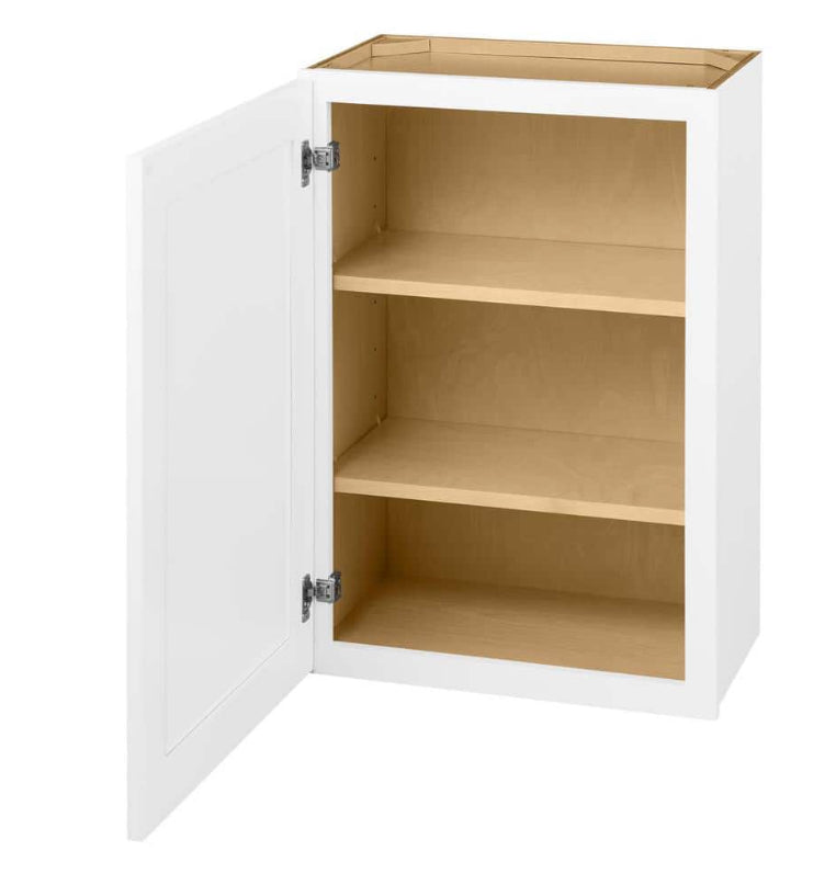 Avondale Shaker Alpine White Ready to Assemble Plywood 21 in Wall Kitchen Cabinet (21 in W x 30 in H x 12 in D)