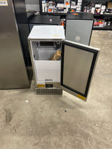 15 in. 100 lbs./Day Full Size Cube Undercounter Commercial Ice Maker with 35 lbs. Ice Storage Bucket in Stainless Steel
