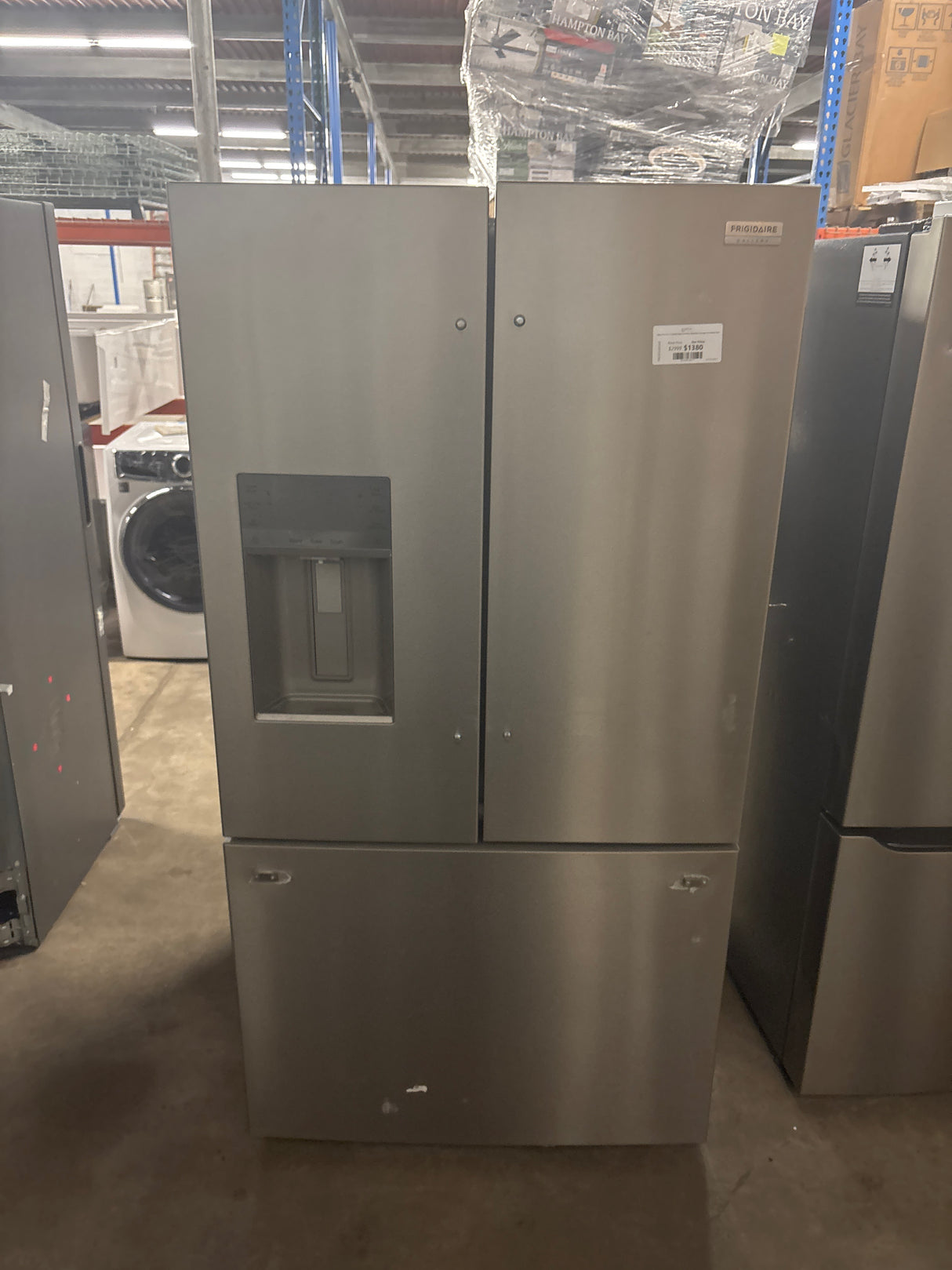 Gallery 36 in. 28 cu. ft. Standard Depth French Door Refrigerator in Smudge-Proof Stainless Steel
