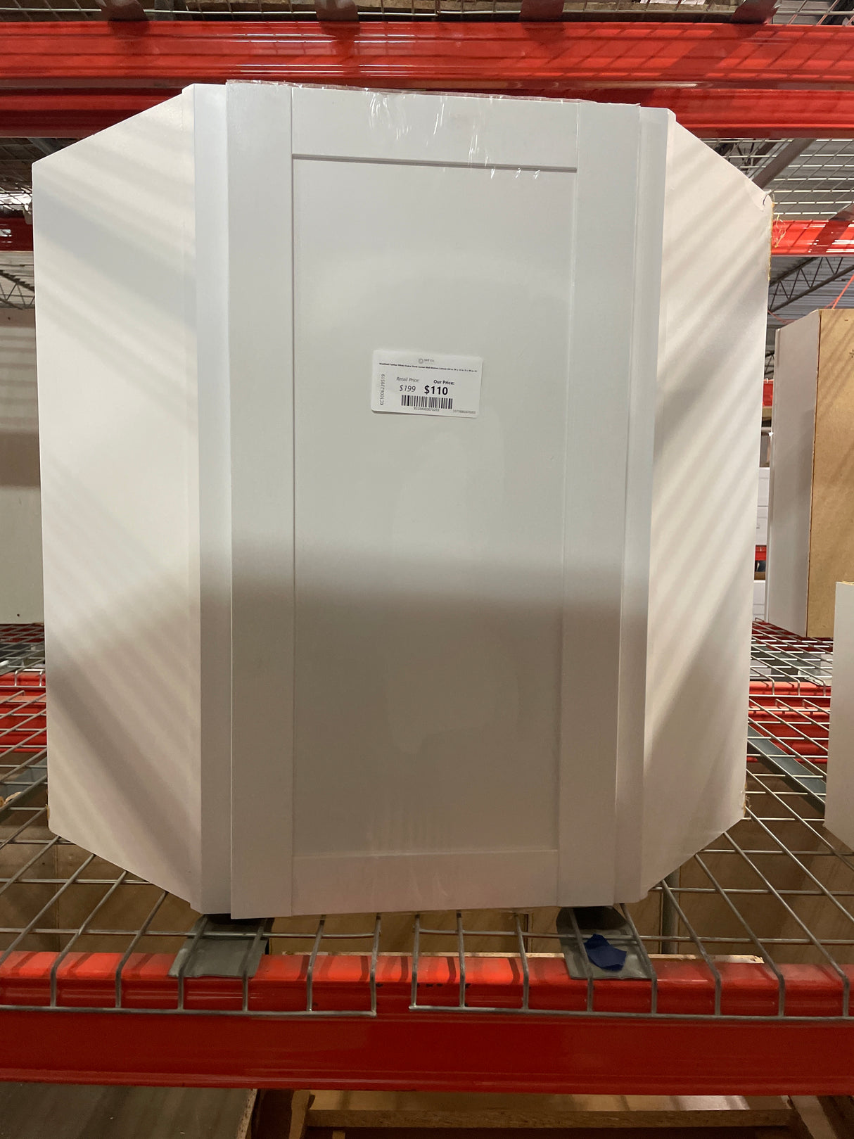 Westfield Feather White Shaker Stock Corner Wall Kitchen Cabinet (24 in. W x 12 in. D x 30 in. H)