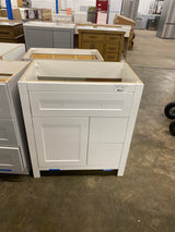 Clady 31 in. W x 19 in. D x 35 in. H Single Sink Freestanding Bath Vanity in White with No Top