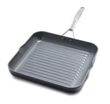 Paris Pro 11 in. Aluminum Non Stick Ceramic Square Frying Pan Grill Pan