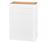 Avondale Shaker Alpine White Ready to Assemble Plywood 21 in Wall Kitchen Cabinet (21 in W x 30 in H x 12 in D)