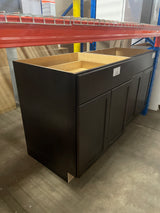 Shaker Java Stock Assembled Base Kitchen Cabinet with Ball-Bearing Drawer Glides (30 in. x 34.5 in. x 24 in.)