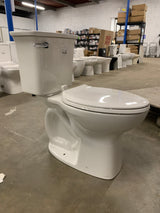 Cadet Ovation Tall Height 2-Piece 1.28 GPF High Efficiency Single Flush Elongated Toilet in White, Seat Included