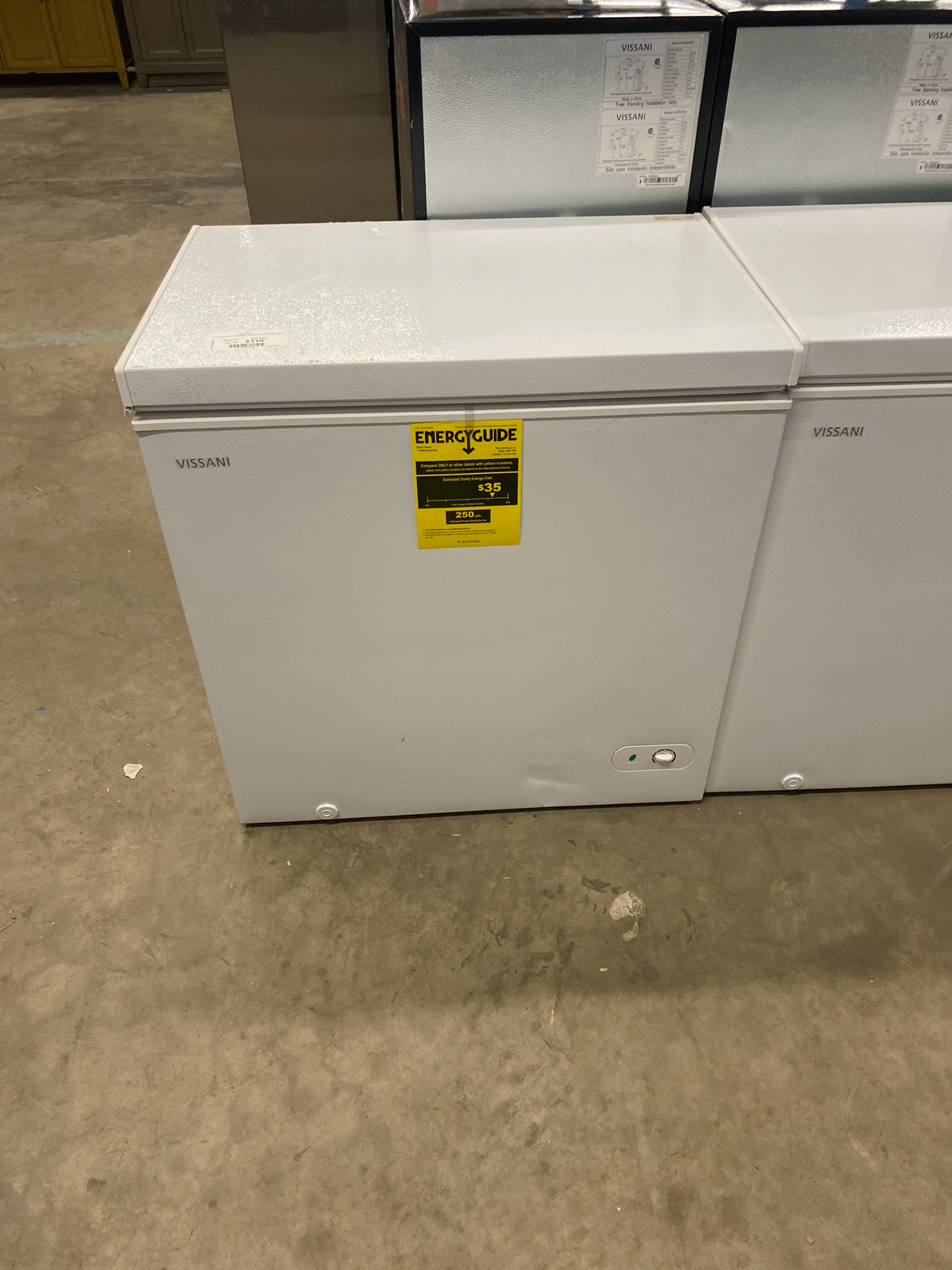 7.0 cu. ft. Manual Defrost Chest Freezer with LED Light in White Garage Ready