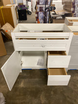 37 Clady Vanity in White Without Top
