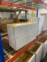 Shaker 36 in. W x 12 in. D x 12 in. H Assembled Wall Bridge Cabinet in Satin White