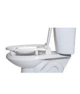 ADA Compliant 3 in. Raised Elongated Closed Front with Cover Toilet Seat in White
