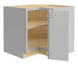36 in. W x 34.5 in. H Ready to Assemble Plywood Shaker Lazy Susan Corner Cabinet in Dove Gray