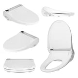 Bliss BB-2000 Electric Bidet Seat for Elongated Toilets in White with Drylette Towels