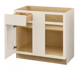 Avondale 36 in. W x 24 in. D x 34.5 in. H Ready to Assemble Plywood Shaker Blind Corner Kitchen Cabinet in Antique White