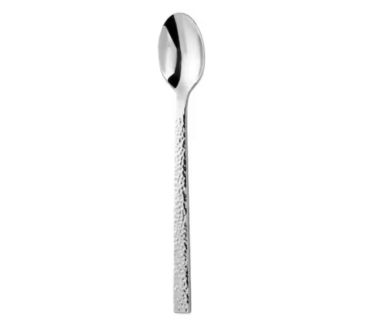 Chef's Table Hammered 18/0 Stainless Steel Iced Tea Spoons (Set of 12)