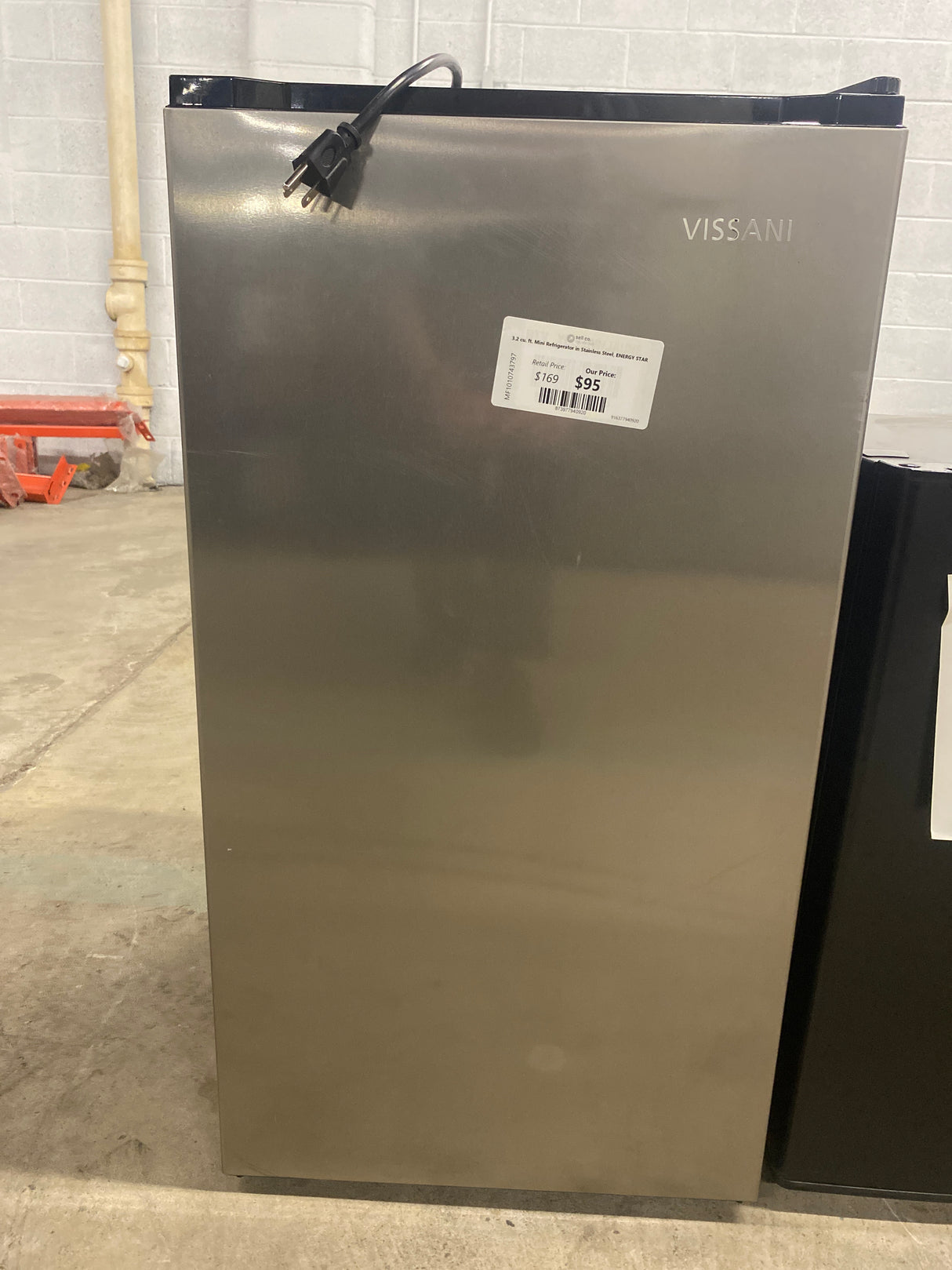 3.2 cu. ft. Mini Refrigerator in Stainless Steel, ENERGY STAR