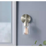 Ayelen 1-Light Brushed Nickel Indoor Wall Sconce, Modern Wall Light