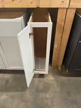 Hampton Satin White Raised Panel Stock Assembled Base Kitchen Cabinet (9 in. x 34.5 in. x 24 in.)