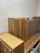 Hampton 33 in. W x 12 in. D x 36 in. H Assembled Wall Cabinet in Natural Hickory