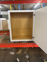 Shaker Satin White Stock Assembled Wall Kitchen Cabinet (24 in. x 30 in. x 12 in.)