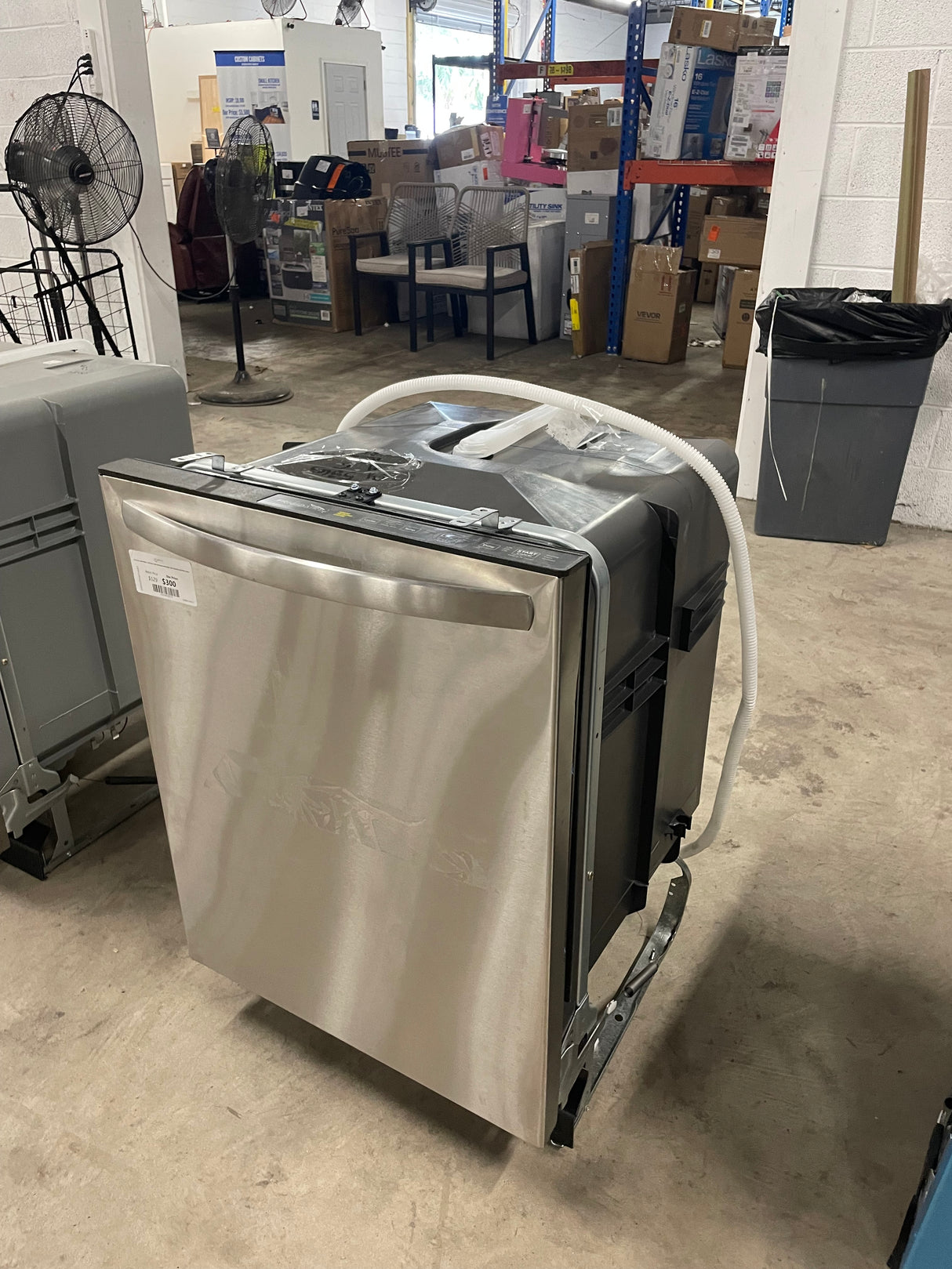 24 in Top Control Built in-Tall Tub 52 dBA Dishwasher with Plastic Tub in Stainless Steel with 4-cycles