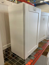 Shaker Satin White Stock Assembled Wall Kitchen Cabinet (18 in. x 30 in. x 12 in.)