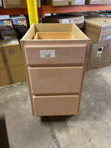 18 in. W x 24 in. D x 34.5 in. H Assembled Drawer Base Kitchen Cabinet in Unfinished with Recessed Panel