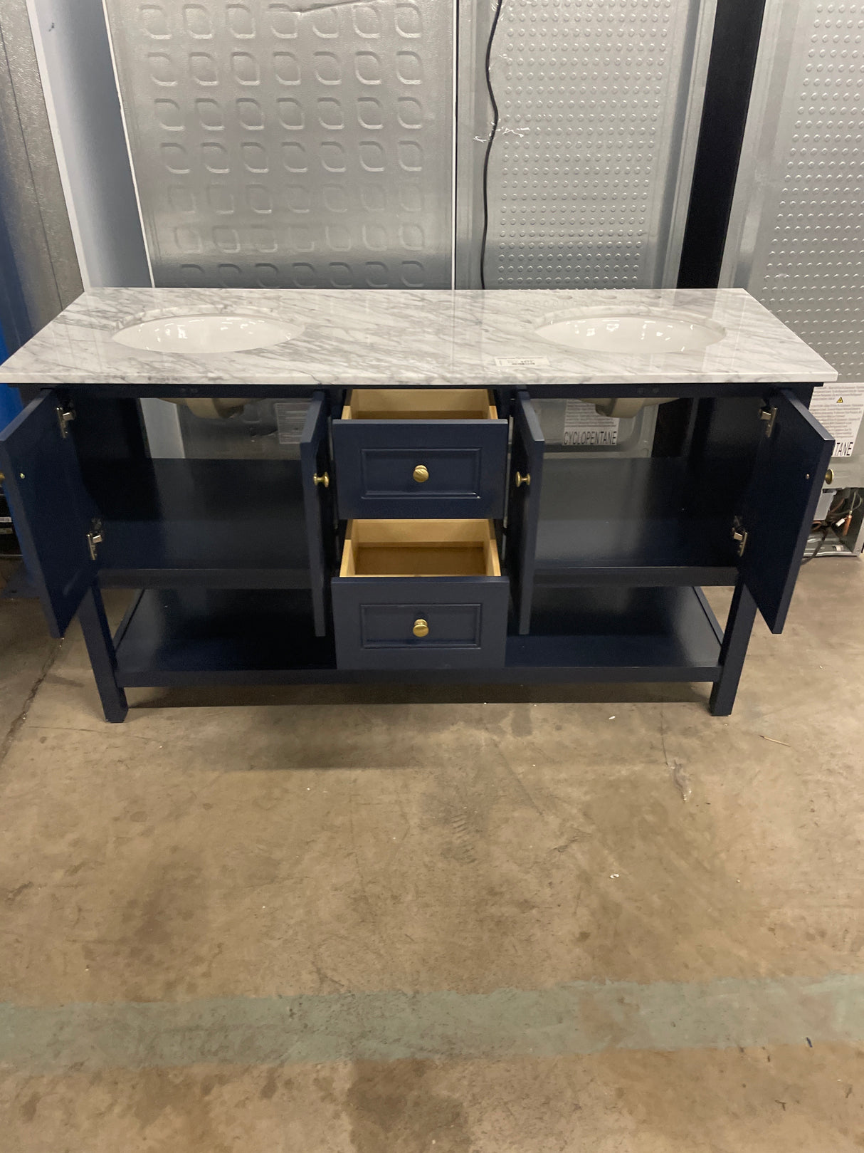 Sterling Vanity 1dw 60x22x34 in Blue