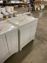 Thornbriar 30 in. W x 22 in. D x 34 in. H Bath Vanity Cabinet with Top in Polar White