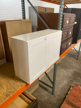 Cambridge Shaker Assembled 36x24x12.5 in. Wall Cabinet with 2 Soft Close Doors in White