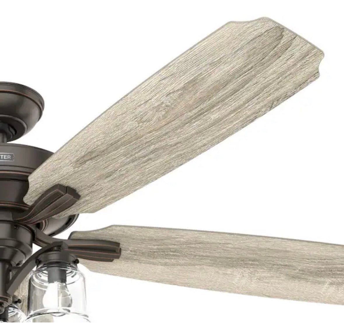 Newbury 60 in. Onyx Bengal Ceiling Fan with LED Light Kit and Remote