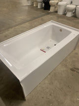 Classic 500 60 in. Right Drain Rectangular Alcove Bathtub in High Gloss White