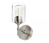 Ayelen 1-Light Brushed Nickel Indoor Wall Sconce, Modern Wall Light