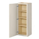 Leyton 15 in. W x 12 in. D x 42 in. H Ready to Assemble Plywood Slim Shaker Wall Kitchen Cabinet in Antique White