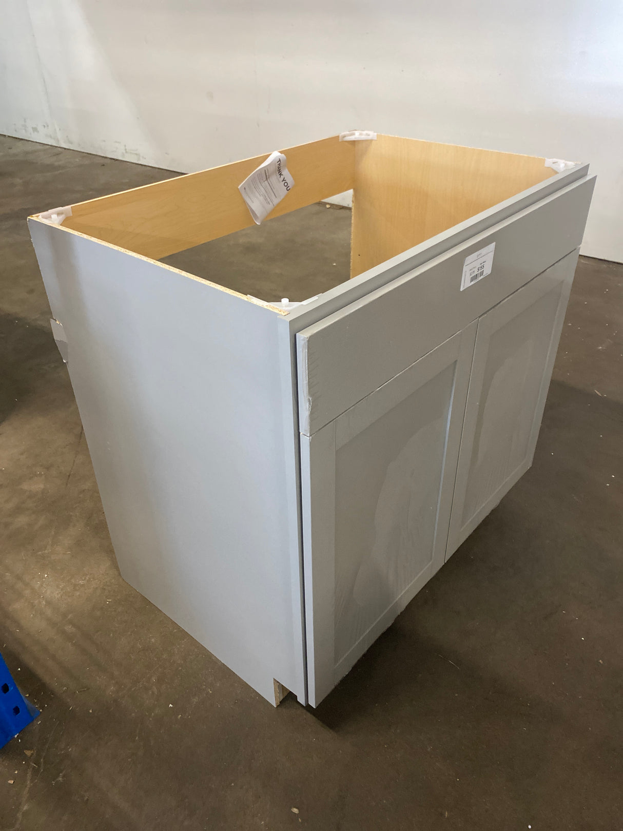 Westfield Dusk Gray Shaker Stock Assembled Sink Base Kitchen Cabinet (36 in. W x 23.75 in. D x 35 in. H)