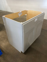 Westfield Dusk Gray Shaker Stock Assembled Sink Base Kitchen Cabinet (36 in. W x 23.75 in. D x 35 in. H)