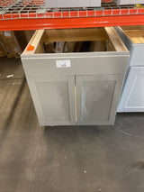 Westfield Dusk Gray Shaker Stock Assembled Sink Base Kitchen Cabinet (30 in. W x 23.75 in. D x 35 in. H)
