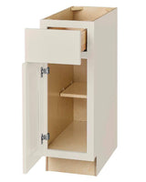 Avondale Shaker Dove Gray Quick Assemble Plywood 12 in Base Cabinet (12 in W x 24 in D x 34.5 in H)