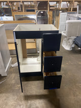 Bannister 25 in. W x 19 in. D x 35 in. H Single Sink Bath Vanity in Deep Blue without Top