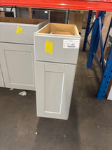Shaker Dove Gray Stock Assembled Base Kitchen Cabinet with Ball-Bearing Drawer Glides (12 in. x 34.5 in. x 24 in.)