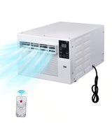 2,500 BTU Portable Air Conditioner Cools 45 sq.ft. with Dehumidifier and Remote for Camping, Fishing and RV in White