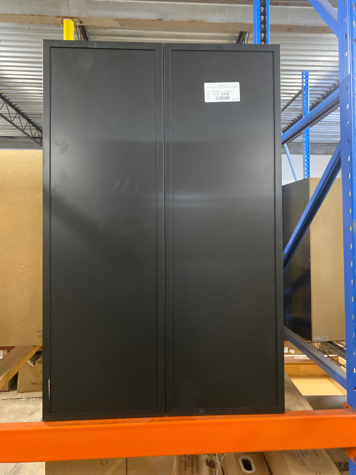 Leyton 27 in. W x 12 in. D x 42 in. H Ready to Assemble Plywood Slim Shaker Wall Kitchen Cabinet in Raven Black