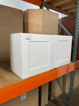 Courtland 36 in. W x 12 in. D x 18 in. H Assembled Shaker Wall Bridge Kitchen Cabinet in Polar White