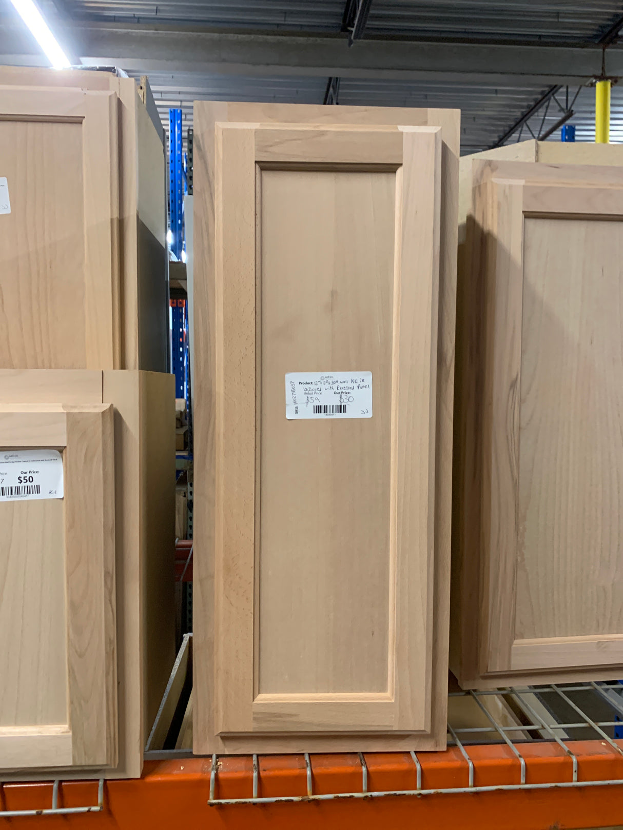 Hampton 12 in. W x 12 in. D x 30 in. H Assembled Wall Kitchen Cabinet in Unfinished