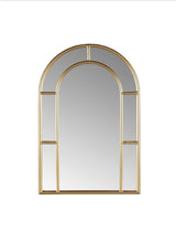 Regina 24 in. W x 35.5 in. H Gold Wall Mirror