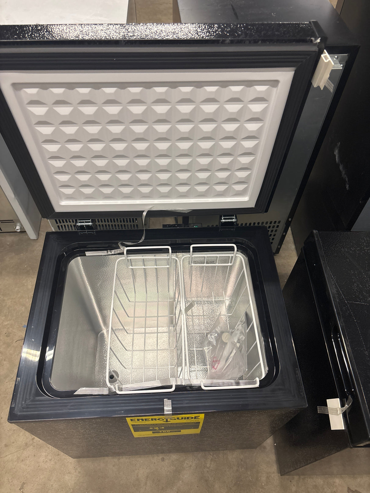 20 in. W 1.8 cu. ft. Manual Defrost Chest Freezer with Adjustable Temperature Controls in Black Garage Ready